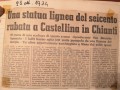 Furto della statua, ottobre 1974