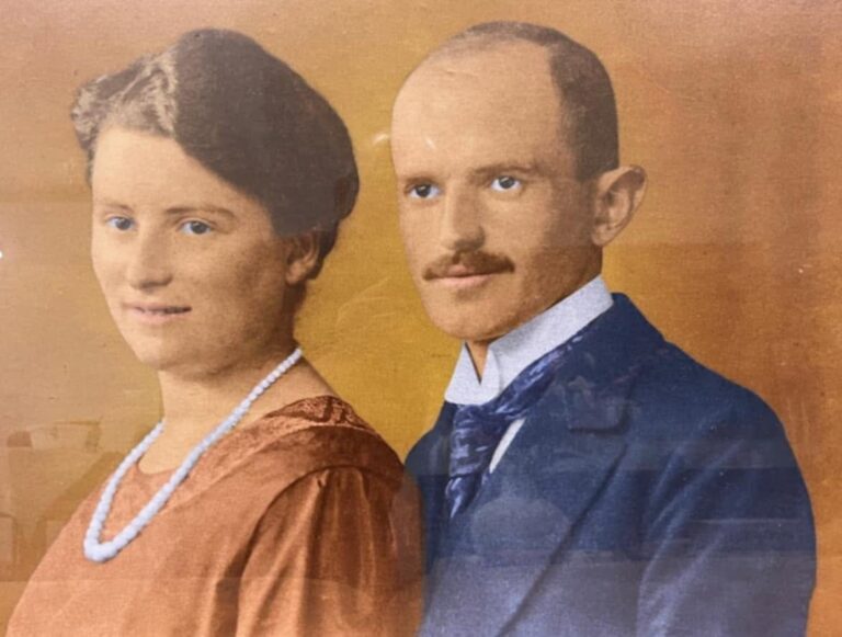 Hugo Haim Lewin ed Erna Rosenbaum. Fotografia d’epoca recuperata attraverso i contatti con gli amici della famiglia di Rachel.
