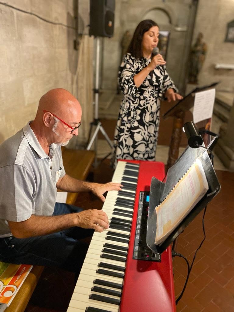 L’accompagnamento musicale della presentazione. Annunciazione di Sebastiano Tani, Castellina 2023.