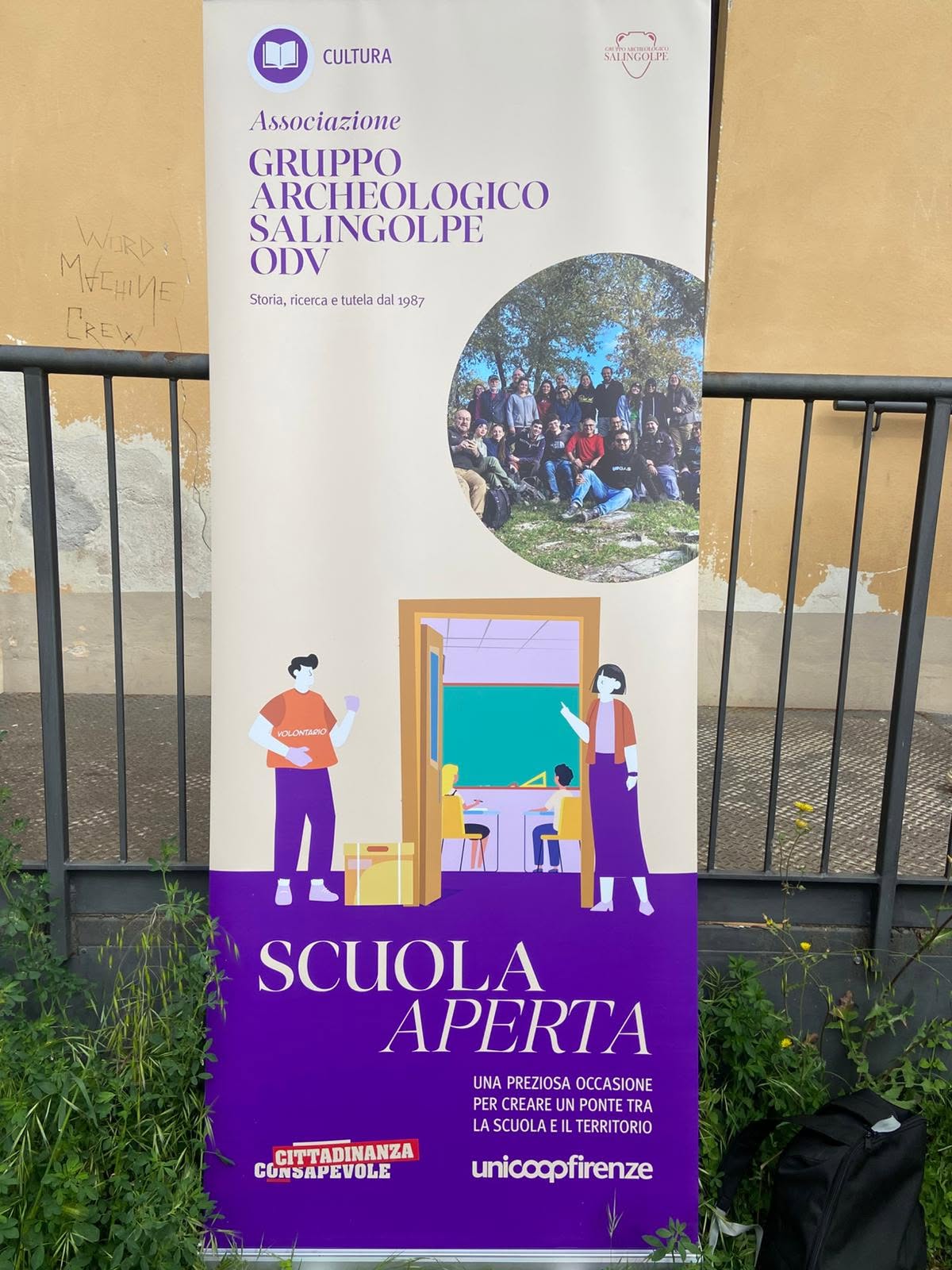 Il materiale di presentazione del progetto Scuola Aperta. Istituto Caselli, Siena, 8 maggio 2026.