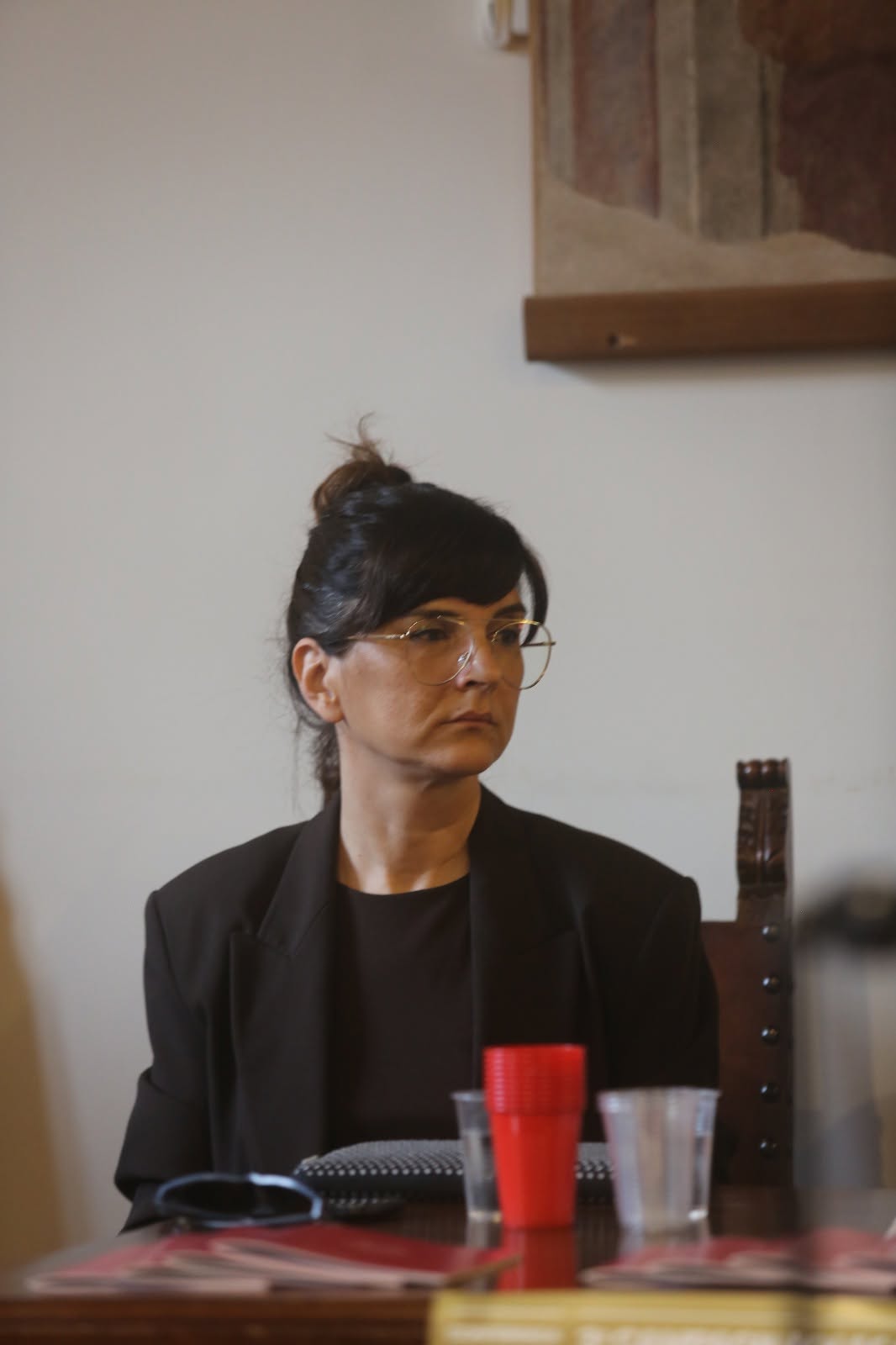 Un momento del racconto della ricerca. Collepetroso, conferenza 2026.