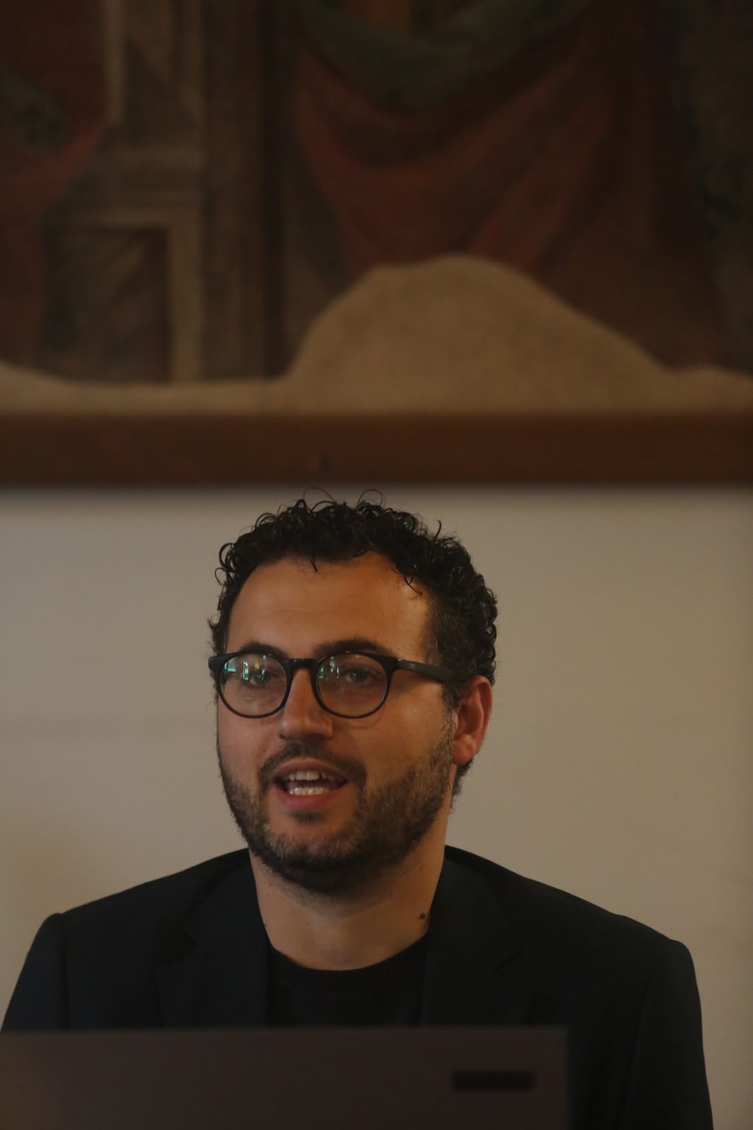 Un momento degli interventi dedicati al progetto. Collepetroso, conferenza 2026.
