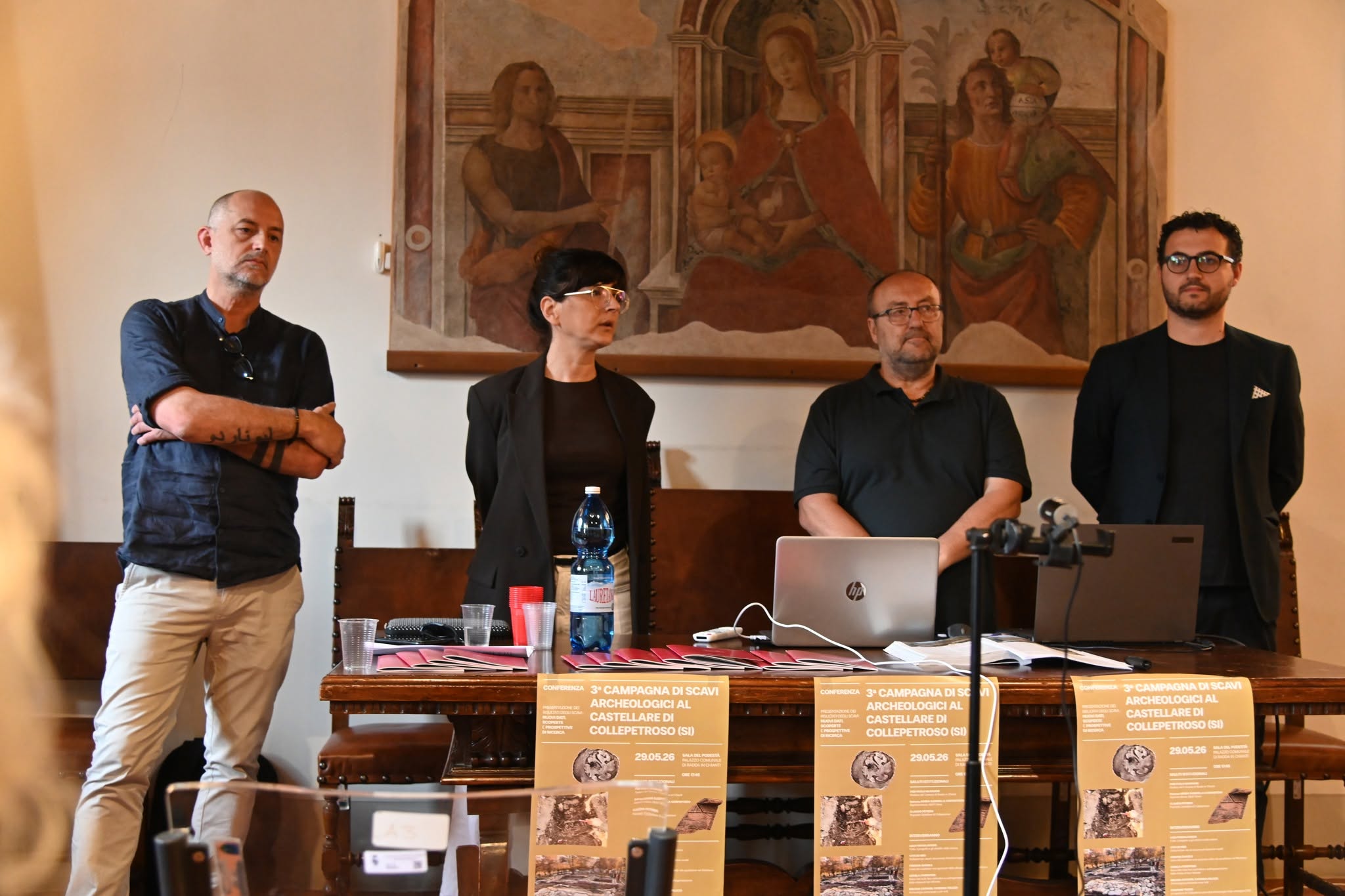 Una fotografia dei partecipanti al progetto. Collepetroso, conferenza 2026.