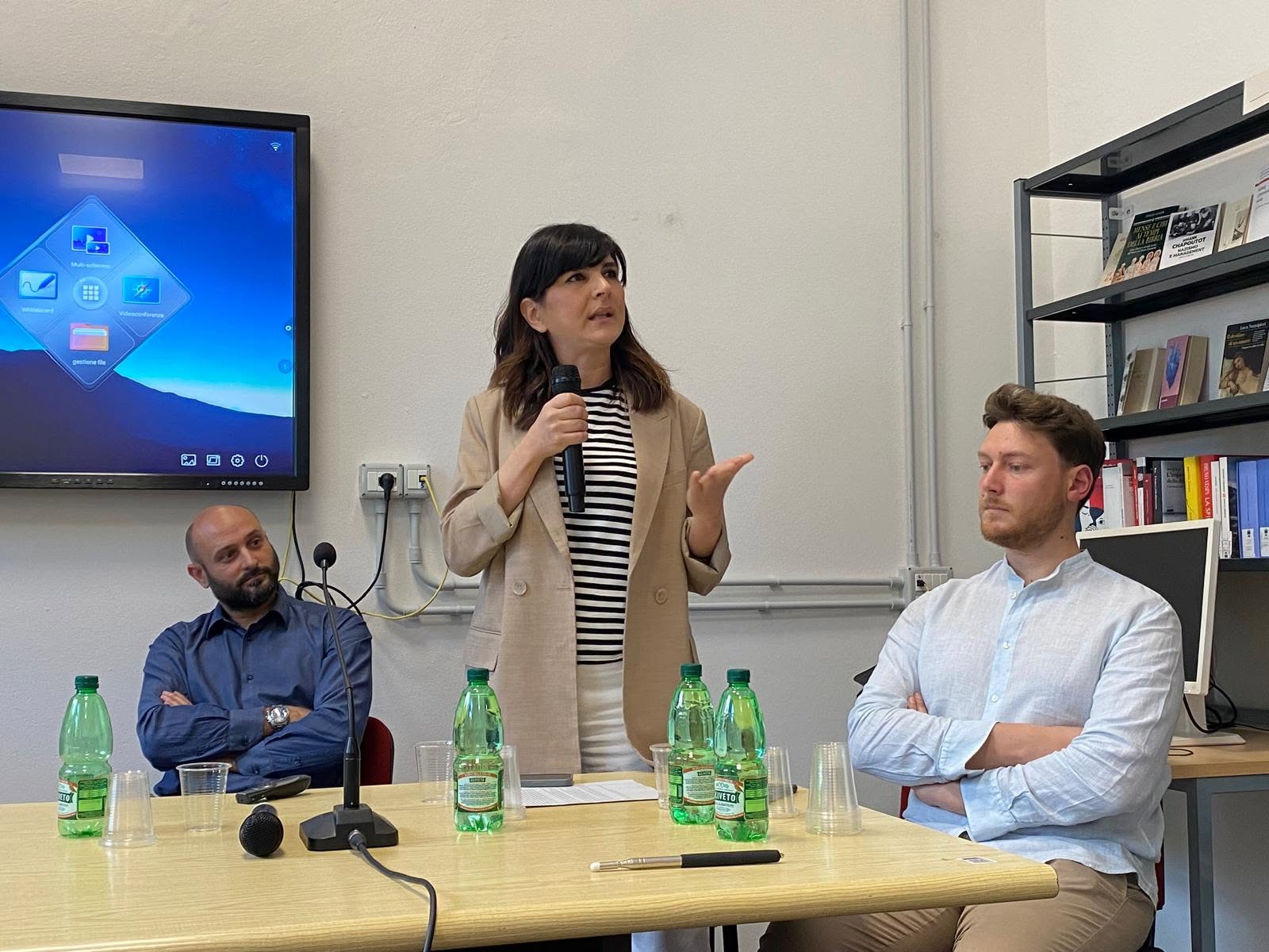 Un intervento nel corso dell’incontro. Collepetroso, presentazione prima campagna 2024.
