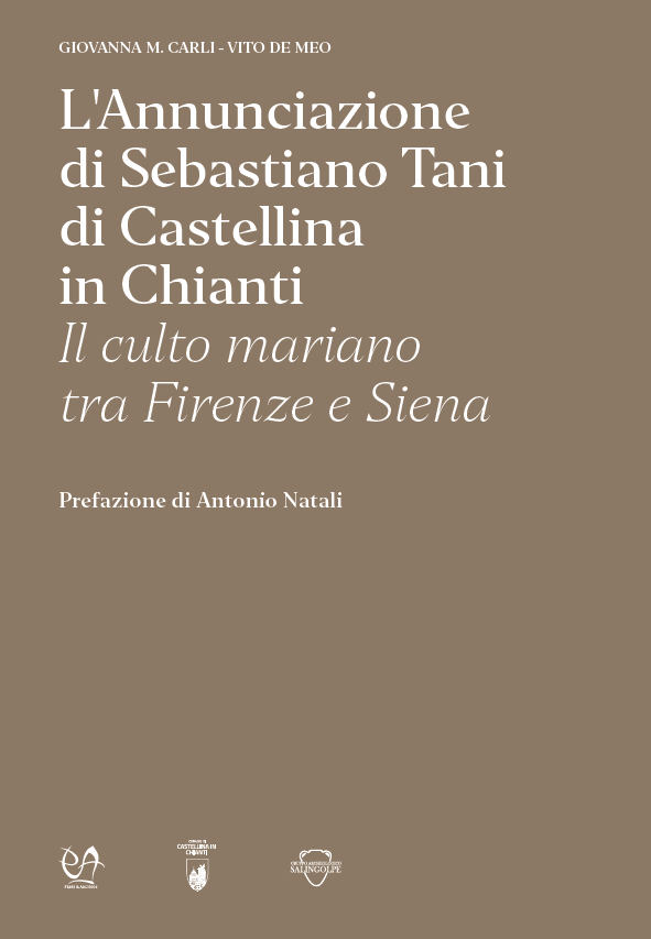 Copertina originale di L’Annunciazione di Sebastiano Tani di Castellina in Chianti, di Giovanna M. Carli e Vito De Meo, 2023