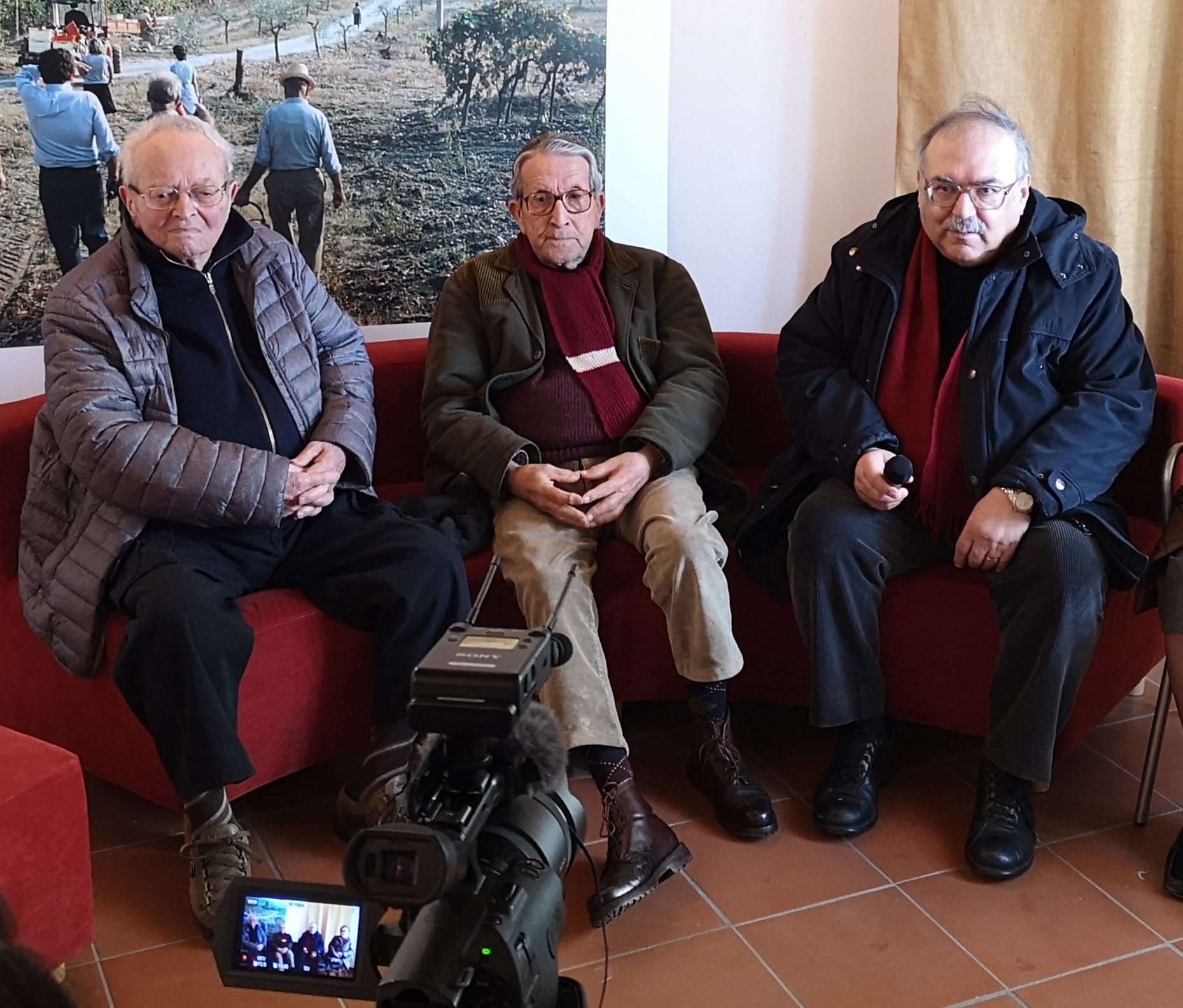 L’incontro e la registrazione delle testimonianze. La guerra sulle colline, materiali 2021.