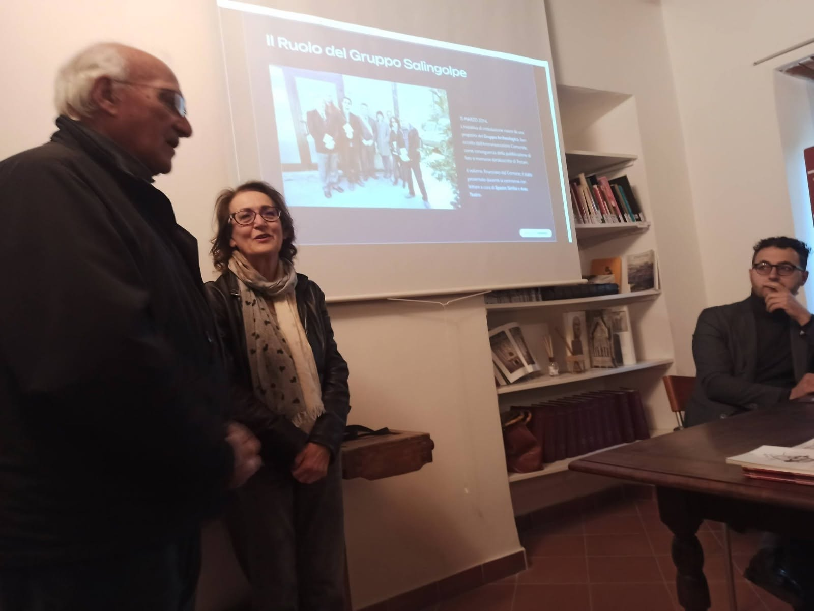 Il percorso di ricerca e il ruolo del Gruppo Salingolpe al centro di un momento della serata.